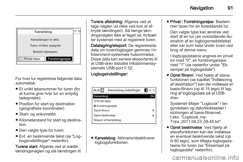 OPEL ASTRA J 2013.5  Instruktionsbog til Infotainment (in Danish) 