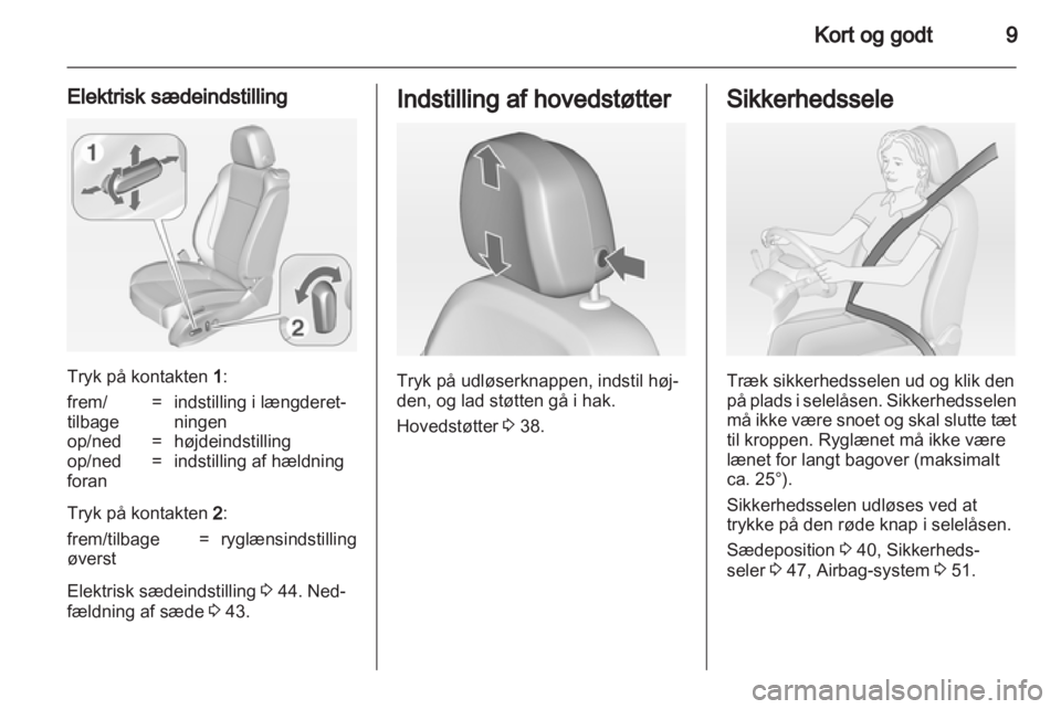 OPEL ASTRA J 2013.5  Instruktionsbog (in Danish) 