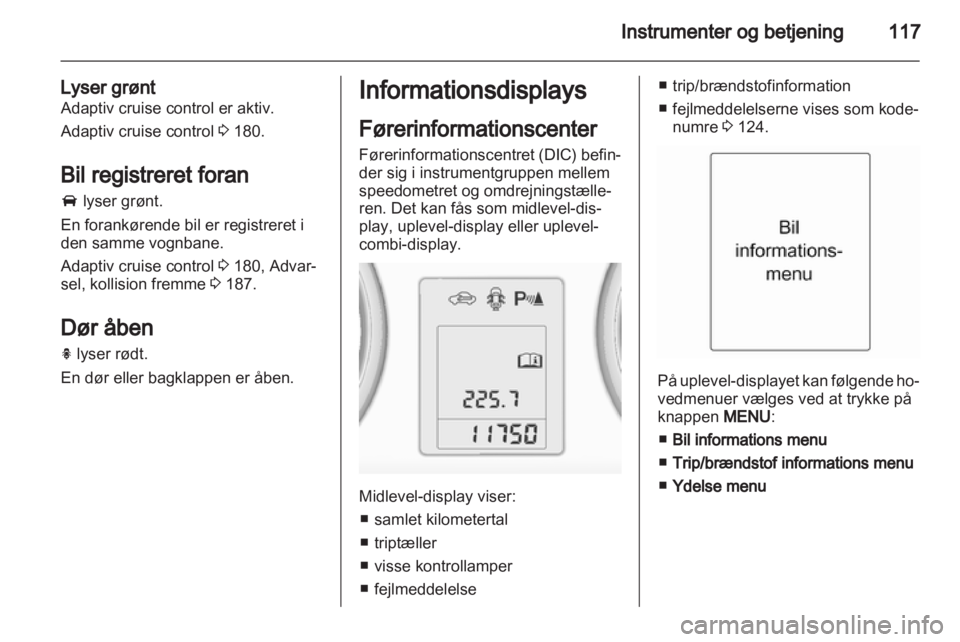 OPEL ASTRA J 2013.5  Instruktionsbog (in Danish) 