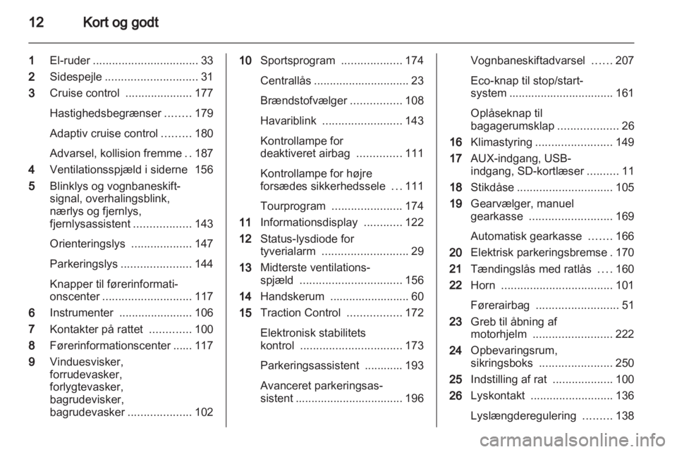 OPEL ASTRA J 2013.5  Instruktionsbog (in Danish) 