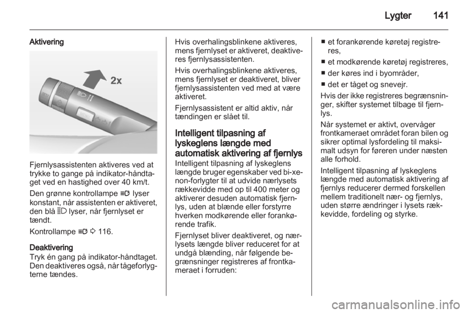 OPEL ASTRA J 2013.5  Instruktionsbog (in Danish) 