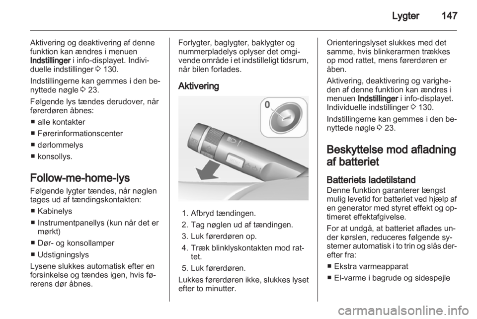 OPEL ASTRA J 2013.5  Instruktionsbog (in Danish) 