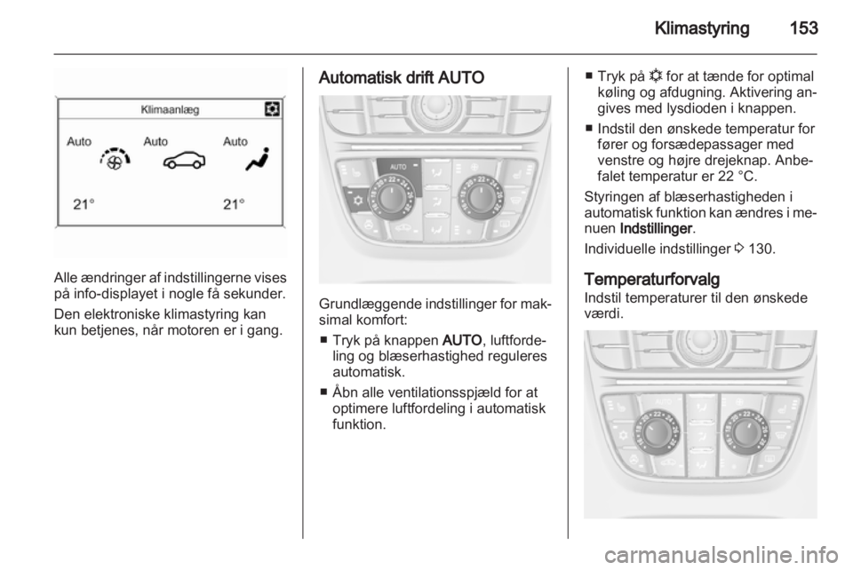 OPEL ASTRA J 2013.5  Instruktionsbog (in Danish) 