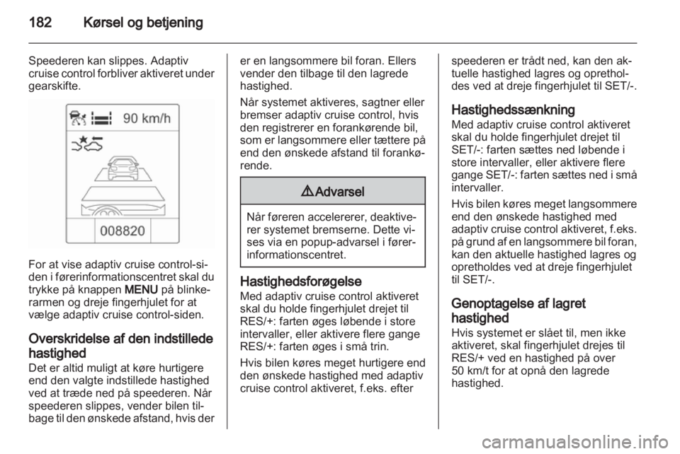 OPEL ASTRA J 2013.5  Instruktionsbog (in Danish) 