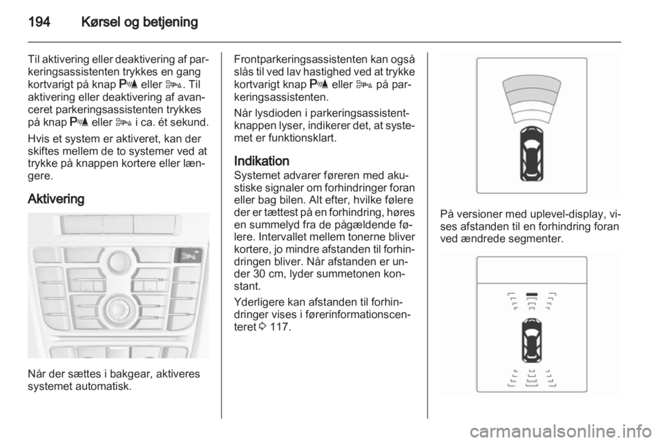 OPEL ASTRA J 2013.5  Instruktionsbog (in Danish) 