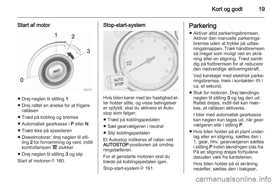 OPEL ASTRA J 2013.5  Instruktionsbog (in Danish) 