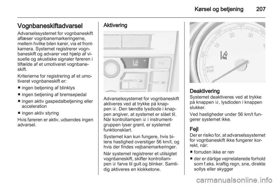 OPEL ASTRA J 2013.5  Instruktionsbog (in Danish) 
