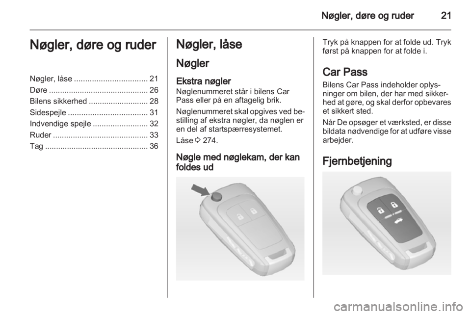 OPEL ASTRA J 2013.5  Instruktionsbog (in Danish) 