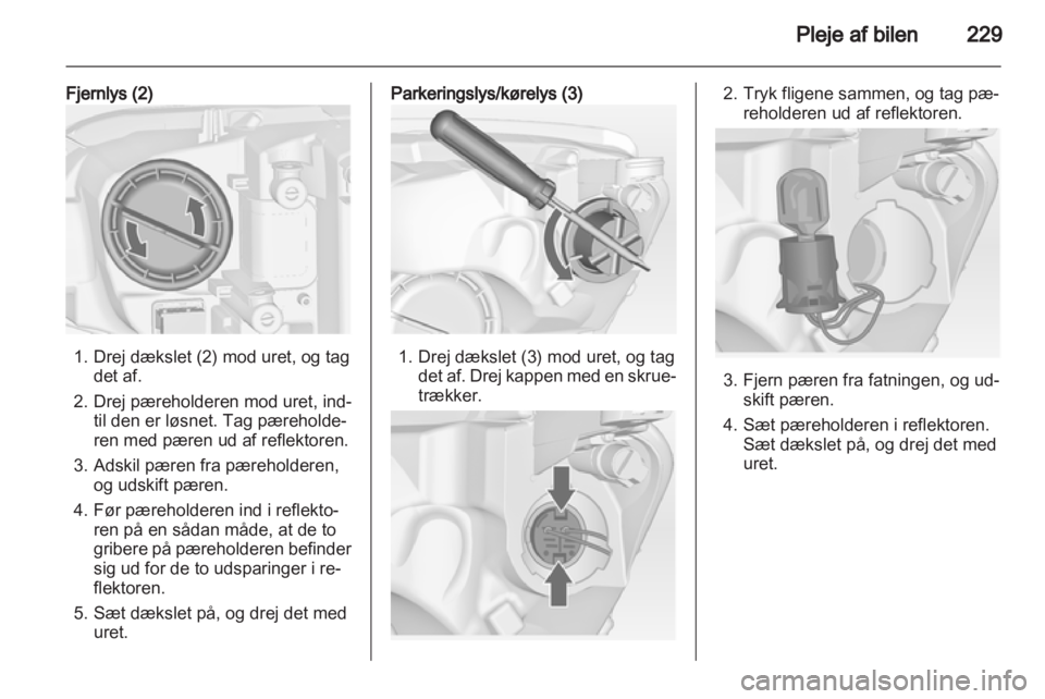 OPEL ASTRA J 2013.5  Instruktionsbog (in Danish) 