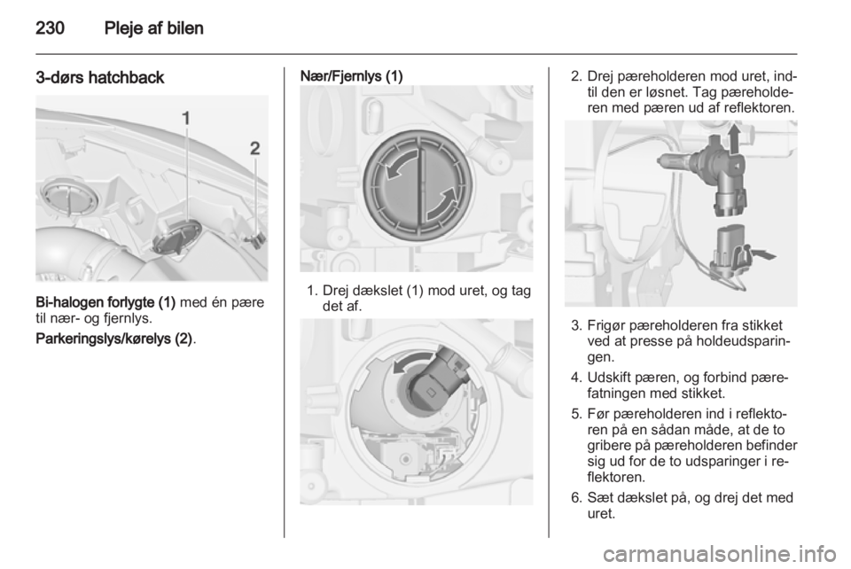 OPEL ASTRA J 2013.5  Instruktionsbog (in Danish) 