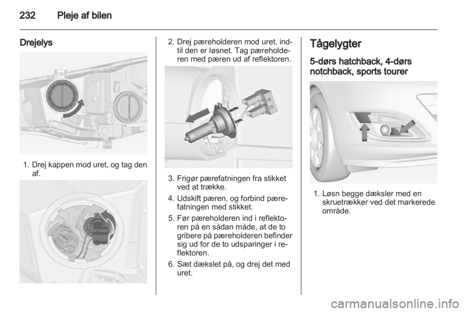 OPEL ASTRA J 2013.5  Instruktionsbog (in Danish) 