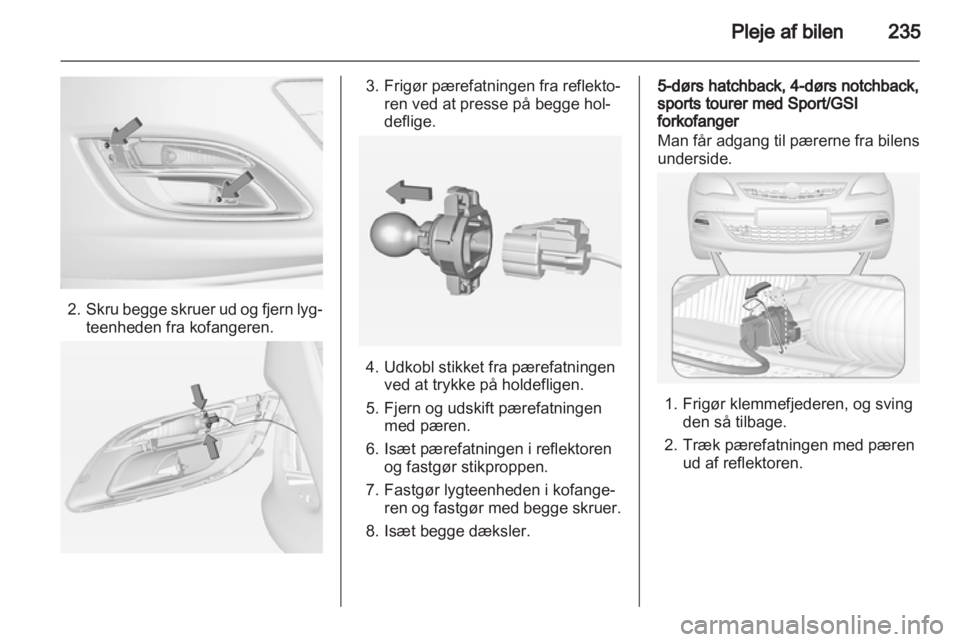 OPEL ASTRA J 2013.5  Instruktionsbog (in Danish) 