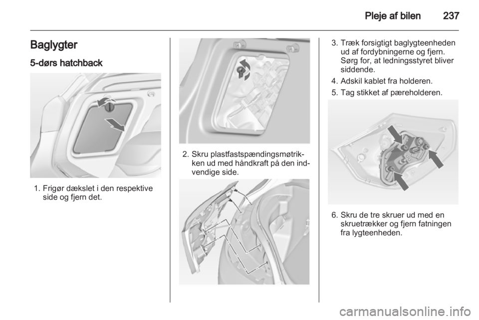 OPEL ASTRA J 2013.5  Instruktionsbog (in Danish) 