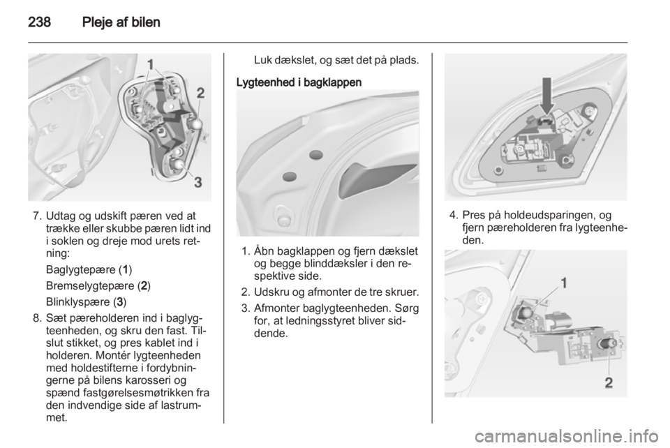 OPEL ASTRA J 2013.5  Instruktionsbog (in Danish) 