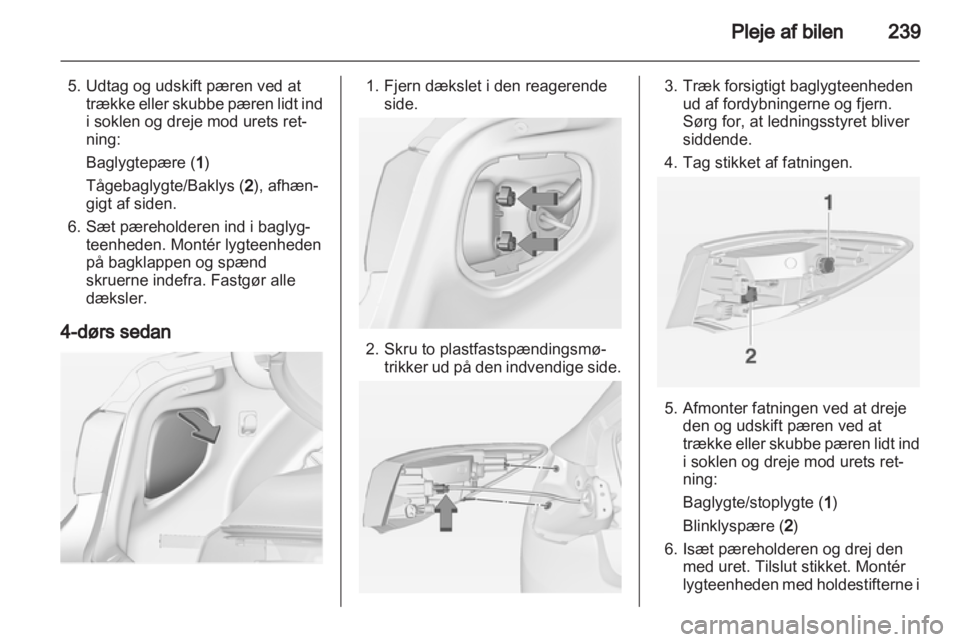 OPEL ASTRA J 2013.5  Instruktionsbog (in Danish) 