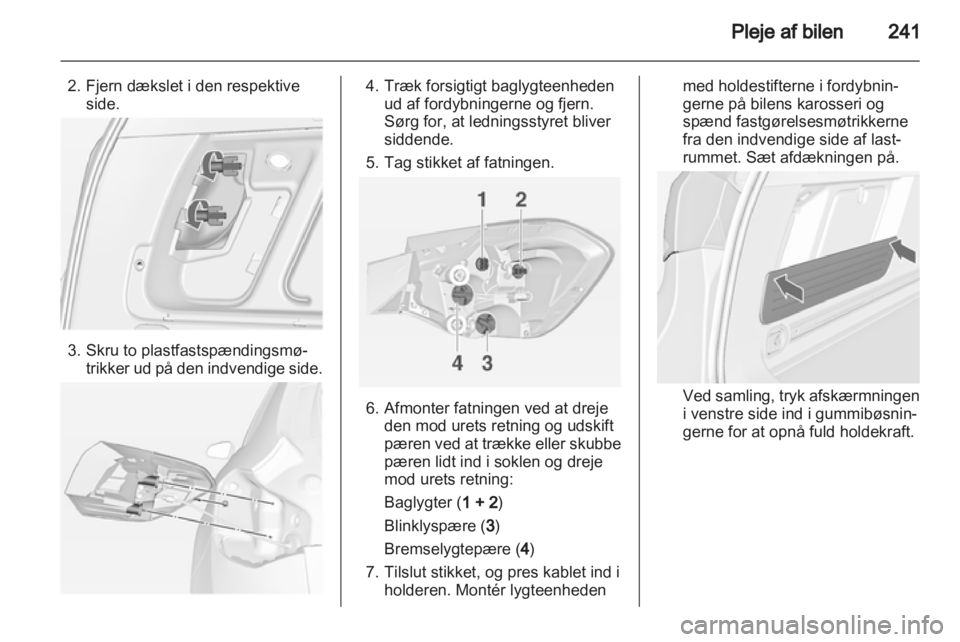 OPEL ASTRA J 2013.5  Instruktionsbog (in Danish) 