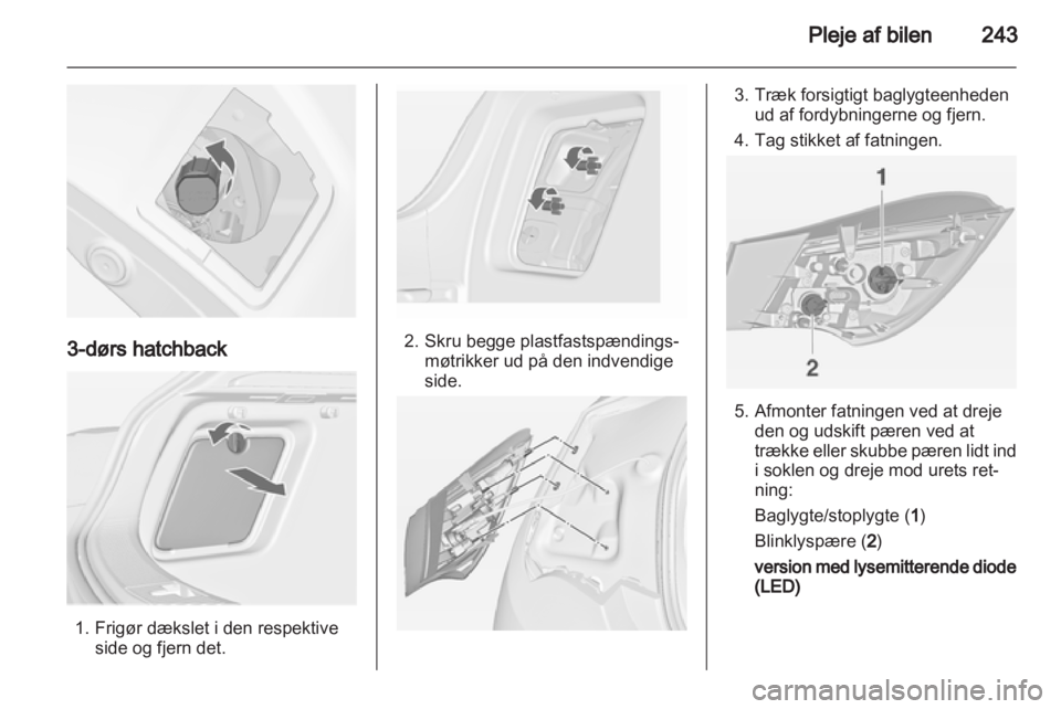 OPEL ASTRA J 2013.5  Instruktionsbog (in Danish) 