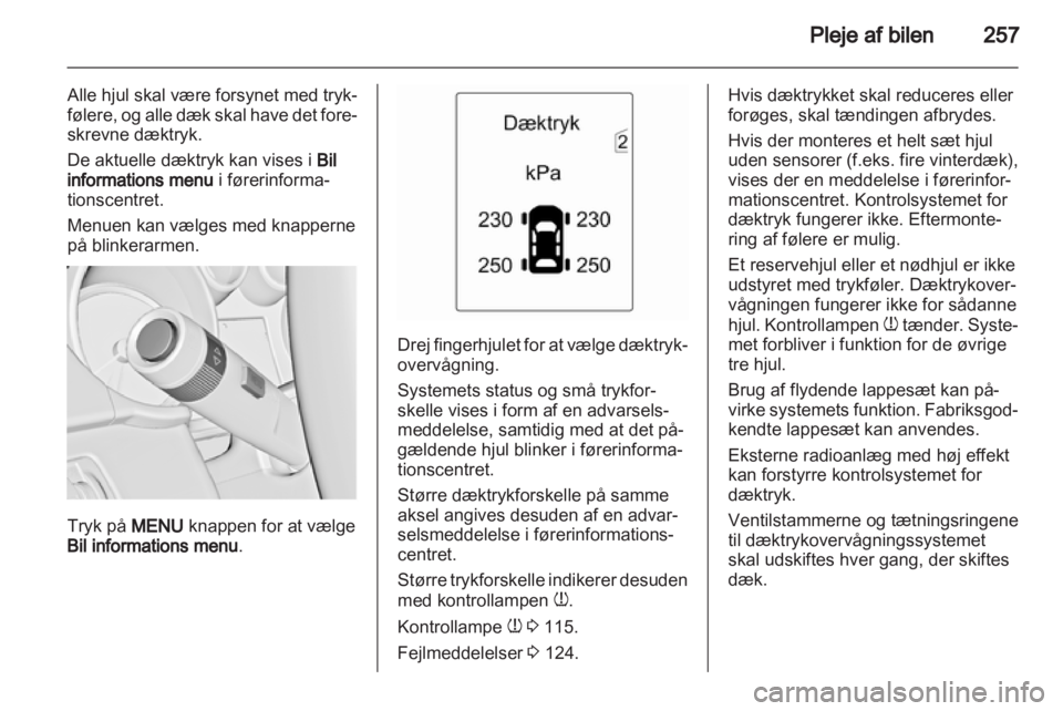 OPEL ASTRA J 2013.5  Instruktionsbog (in Danish) 