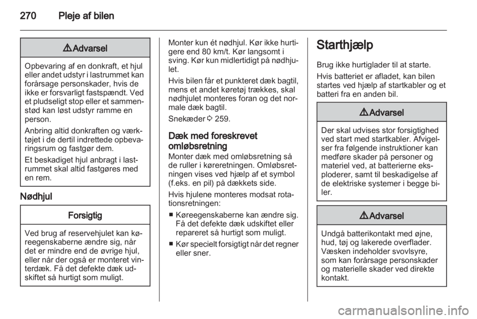 OPEL ASTRA J 2013.5  Instruktionsbog (in Danish) 