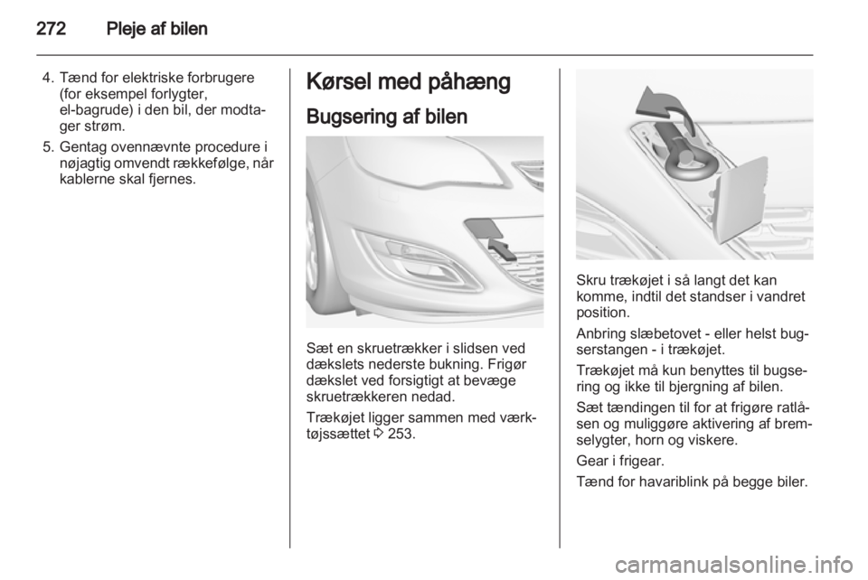 OPEL ASTRA J 2013.5  Instruktionsbog (in Danish) 