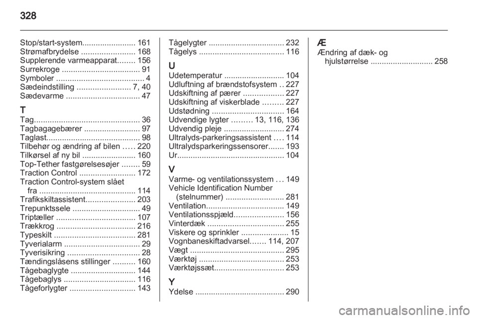 OPEL ASTRA J 2013.5  Instruktionsbog (in Danish) 
