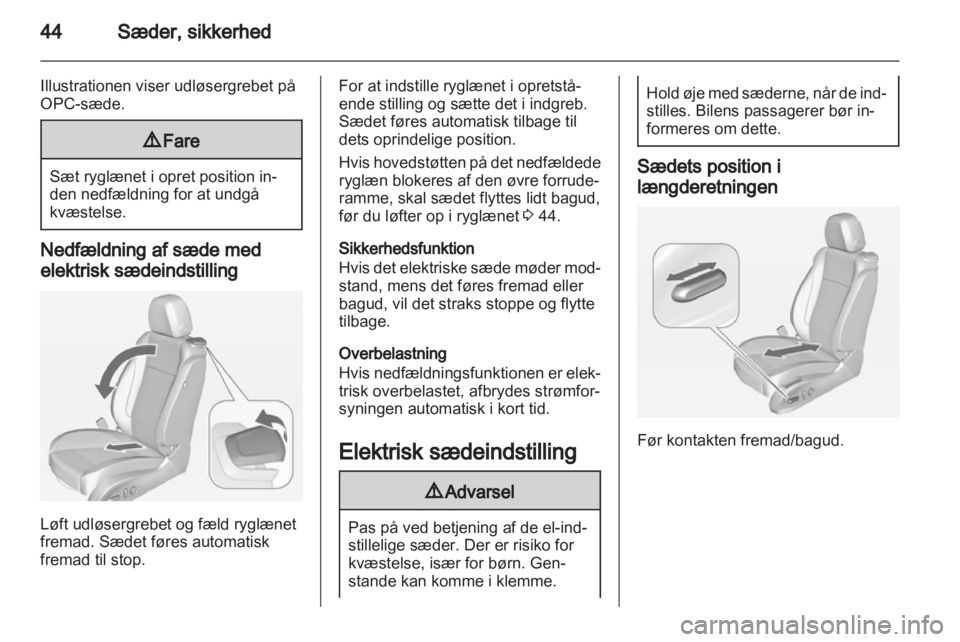 OPEL ASTRA J 2013.5  Instruktionsbog (in Danish) 