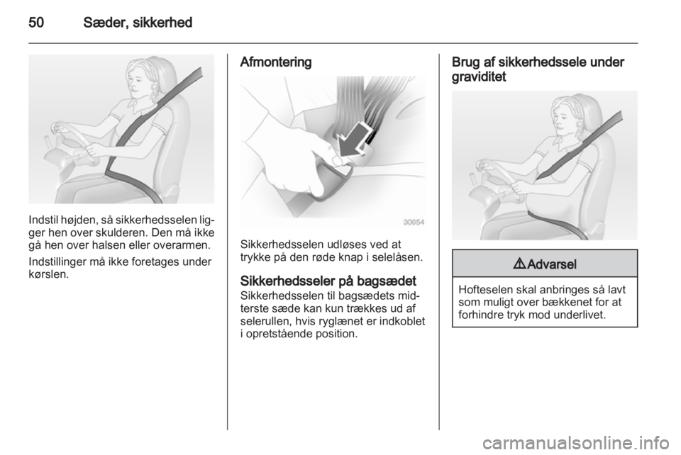 OPEL ASTRA J 2013.5  Instruktionsbog (in Danish) 