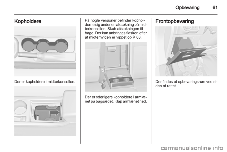 OPEL ASTRA J 2013.5  Instruktionsbog (in Danish) 