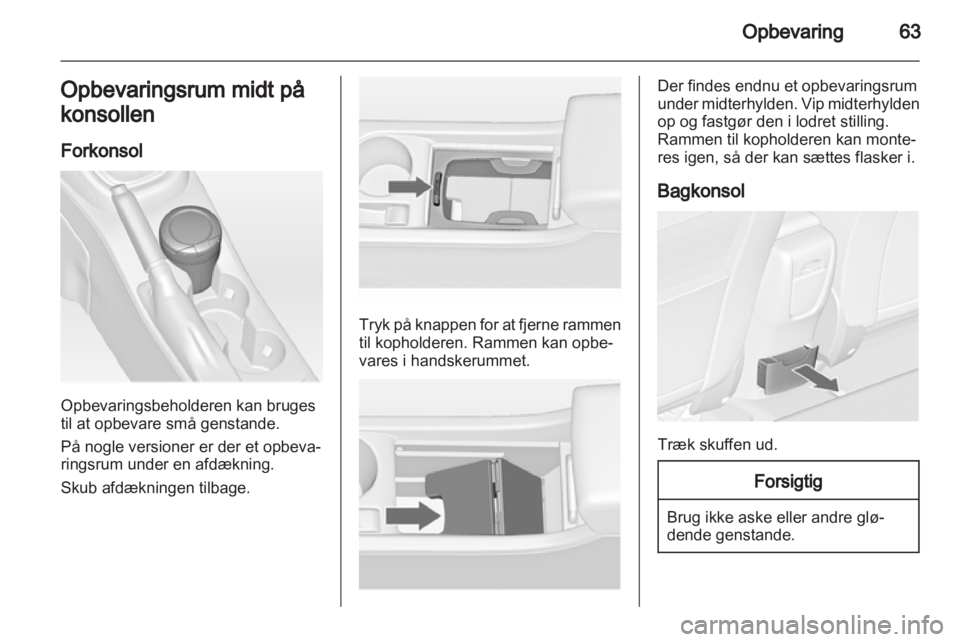 OPEL ASTRA J 2013.5  Instruktionsbog (in Danish) 