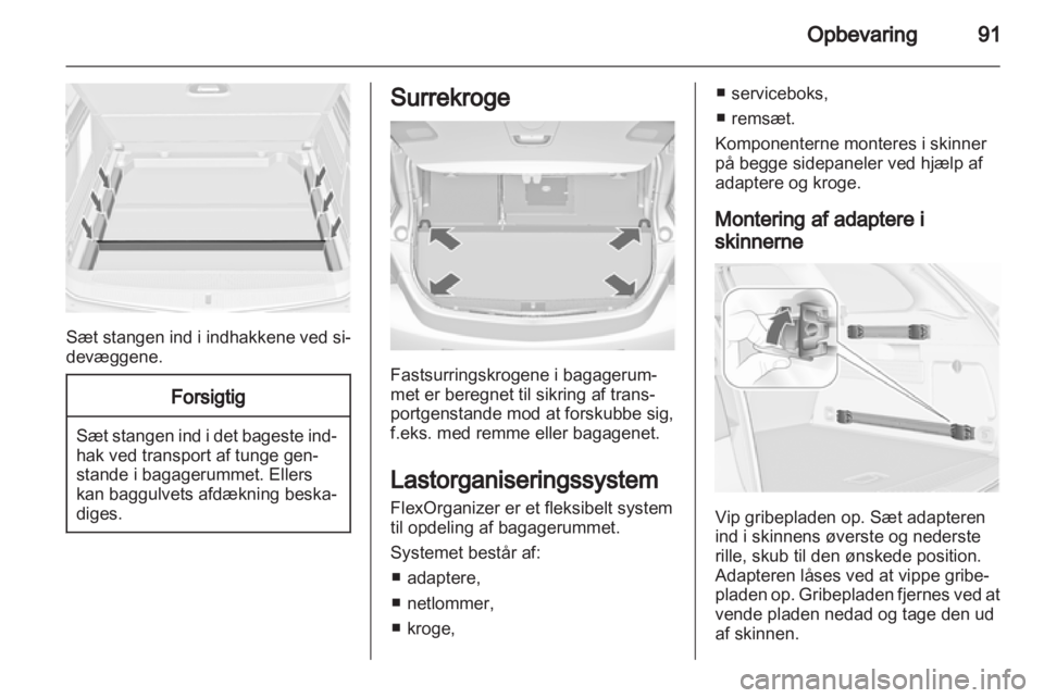 OPEL ASTRA J 2013.5  Instruktionsbog (in Danish) 