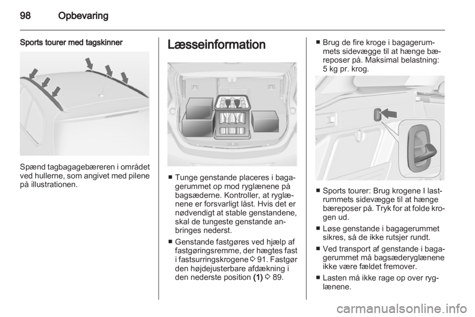 OPEL ASTRA J 2013.5  Instruktionsbog (in Danish) 