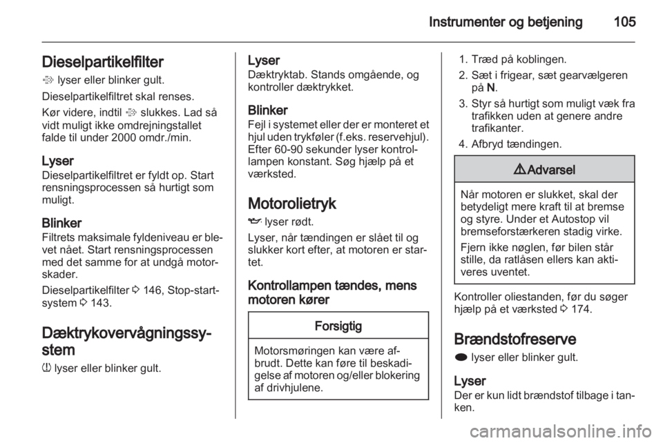 OPEL ASTRA J HB5 & ST 2012  Instruktionsbog (in Danish) 