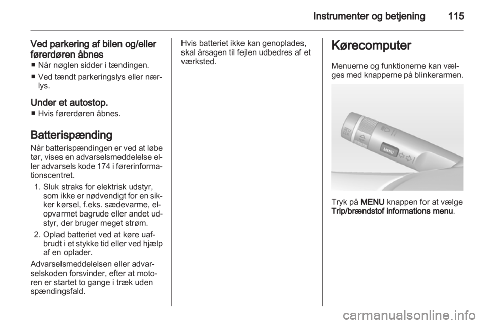 OPEL ASTRA J HB5 & ST 2012  Instruktionsbog (in Danish) 