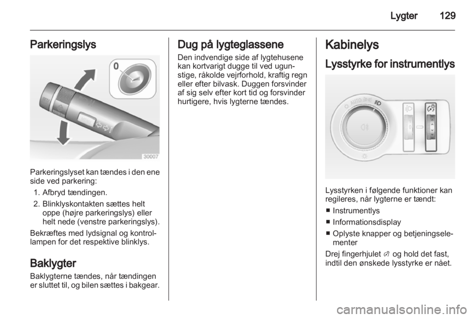 OPEL ASTRA J HB5 & ST 2012  Instruktionsbog (in Danish) 