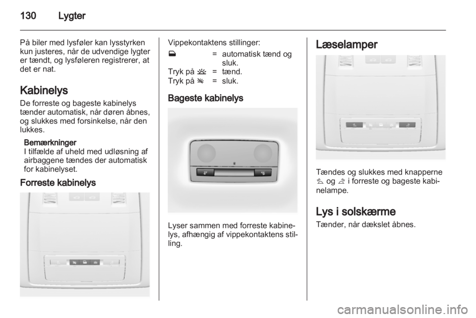 OPEL ASTRA J HB5 & ST 2012  Instruktionsbog (in Danish) 
