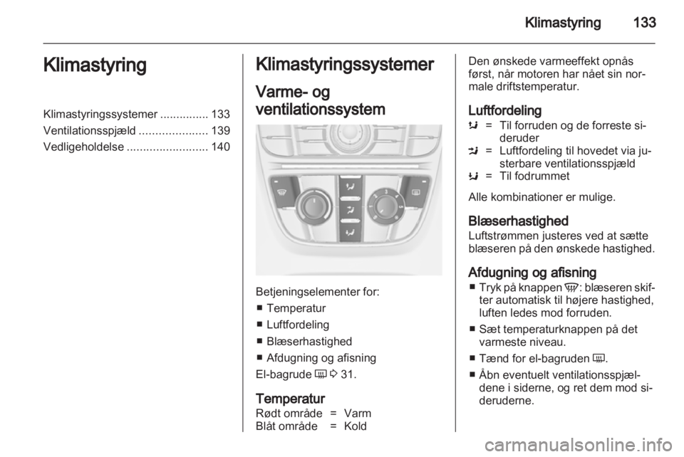 OPEL ASTRA J HB5 & ST 2012  Instruktionsbog (in Danish) 