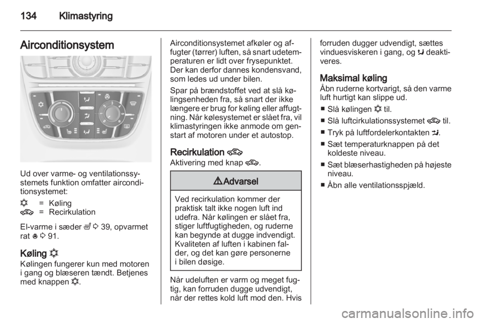 OPEL ASTRA J HB5 & ST 2012  Instruktionsbog (in Danish) 