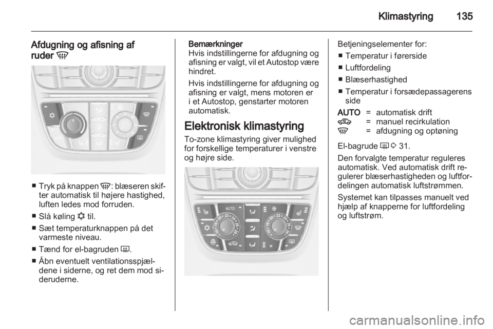 OPEL ASTRA J HB5 & ST 2012  Instruktionsbog (in Danish) 
