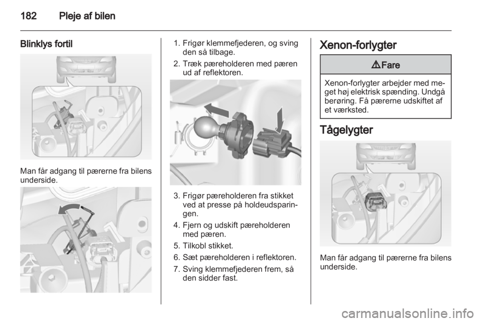 OPEL ASTRA J HB5 & ST 2012  Instruktionsbog (in Danish) 
