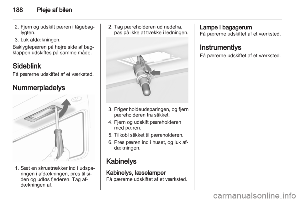 OPEL ASTRA J HB5 & ST 2012  Instruktionsbog (in Danish) 