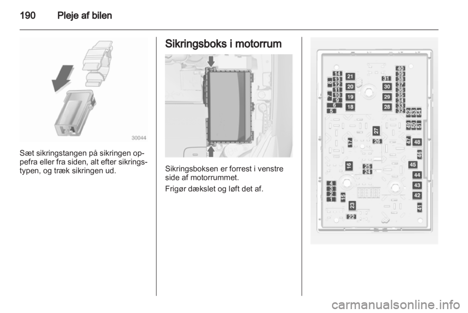 OPEL ASTRA J HB5 & ST 2012  Instruktionsbog (in Danish) 