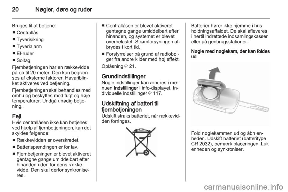 OPEL ASTRA J HB5 & ST 2012  Instruktionsbog (in Danish) 