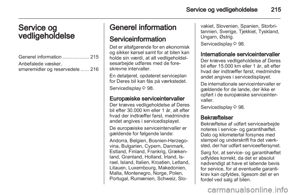 OPEL ASTRA J HB5 & ST 2012  Instruktionsbog (in Danish) 