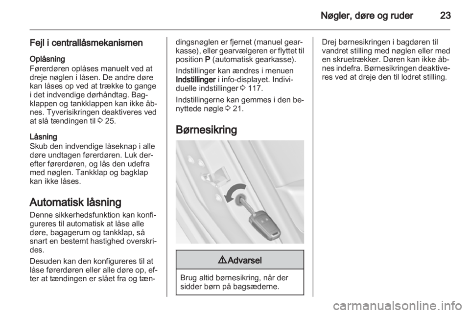 OPEL ASTRA J HB5 & ST 2012  Instruktionsbog (in Danish) 
