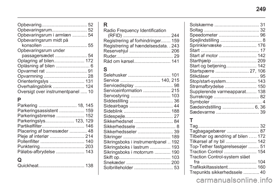 OPEL ASTRA J HB5 & ST 2012  Instruktionsbog (in Danish) 