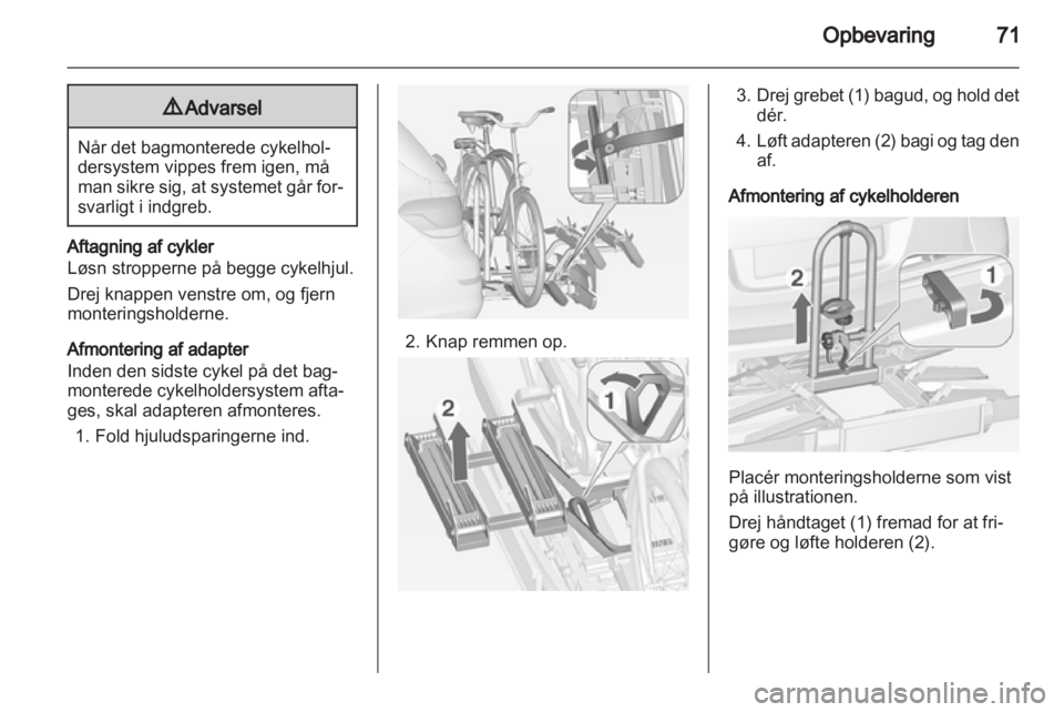 OPEL ASTRA J HB5 & ST 2012  Instruktionsbog (in Danish) 