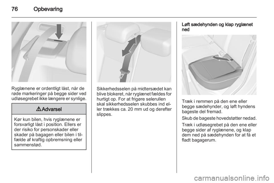 OPEL ASTRA J HB5 & ST 2012  Instruktionsbog (in Danish) 