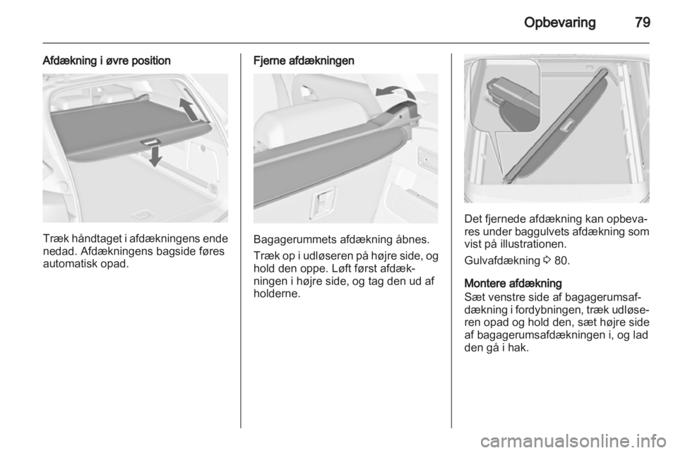 OPEL ASTRA J HB5 & ST 2012  Instruktionsbog (in Danish) 