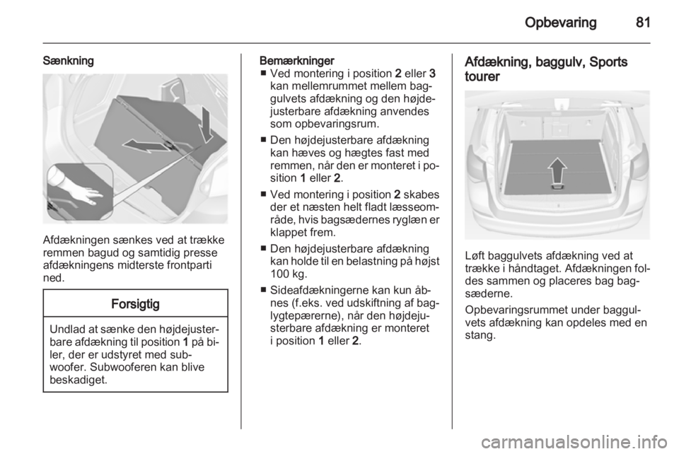 OPEL ASTRA J HB5 & ST 2012  Instruktionsbog (in Danish) 