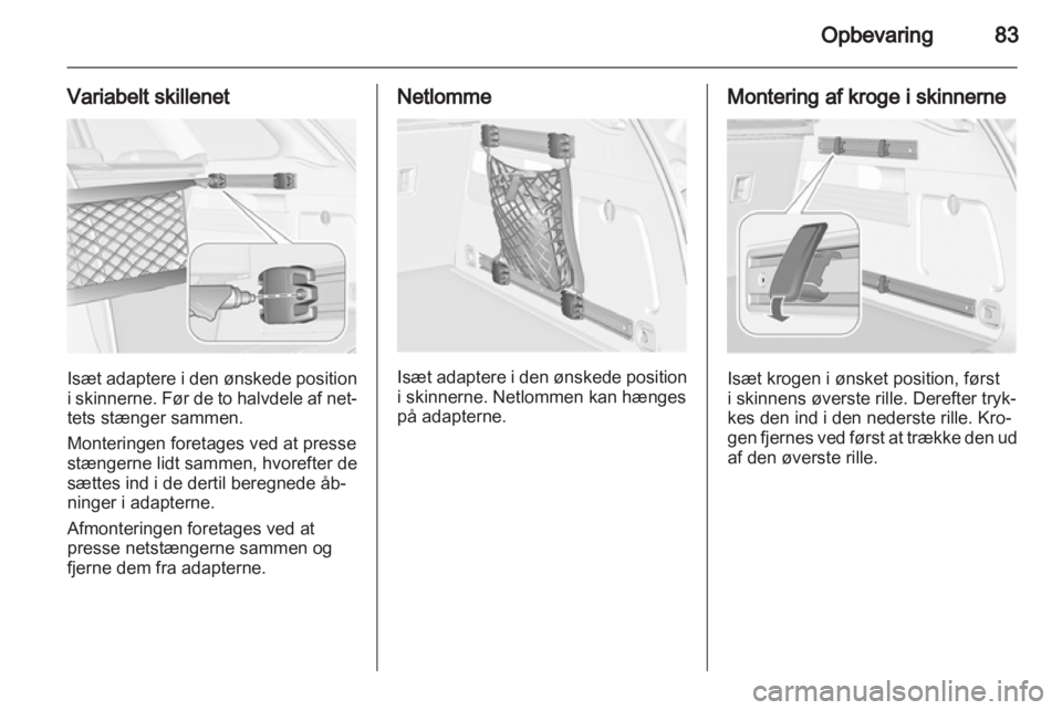 OPEL ASTRA J HB5 & ST 2012  Instruktionsbog (in Danish) 